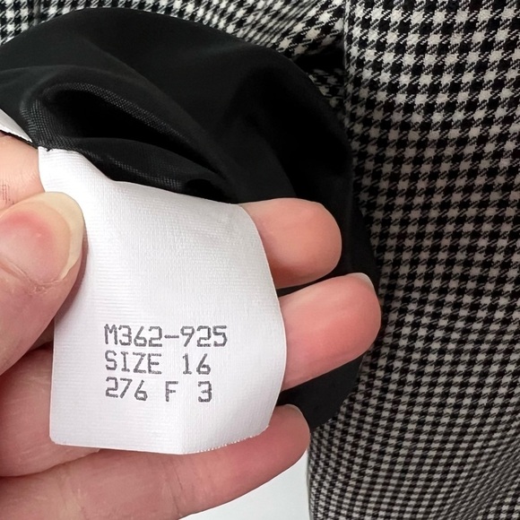 Vintage Pendleton Virgin Wool Herringbone Business Career Button Front Blazer - Picture 9 of 15